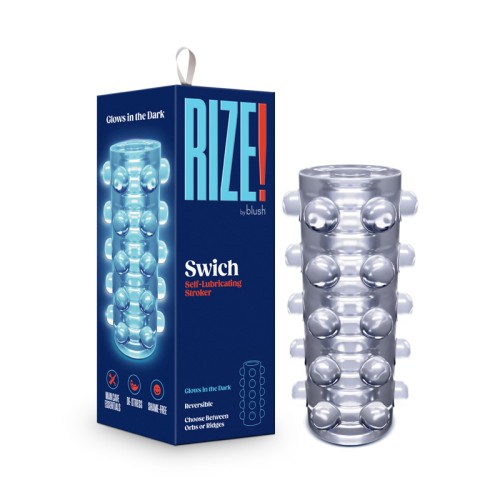 RIZE Swich Estimulador Auto-lubricante que Brilla en la Oscuridad - Transparente