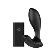 Nexus Duo Plug Rechargeable Remote-Controlled Vibrating Silicone Anal Plug Black