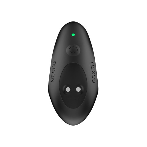 Plug Anal Vibrante de Silicona Recargable con Control Remoto Nexus Duo Negro