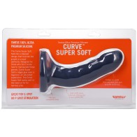 Tantus Curve 6.5 in. Medium-Firm Dildo Sapphire