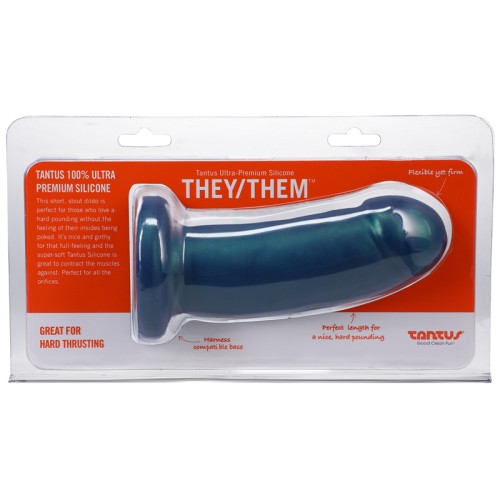 Tantus They/Them Malachite Dildo