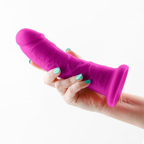 Colours Dual Density Girth 7 in Dildo Purple