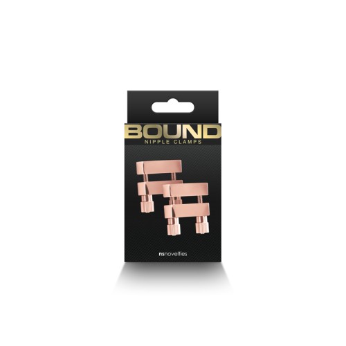 Bound Nipple Clamps V1 - Rose Gold - Shop Now