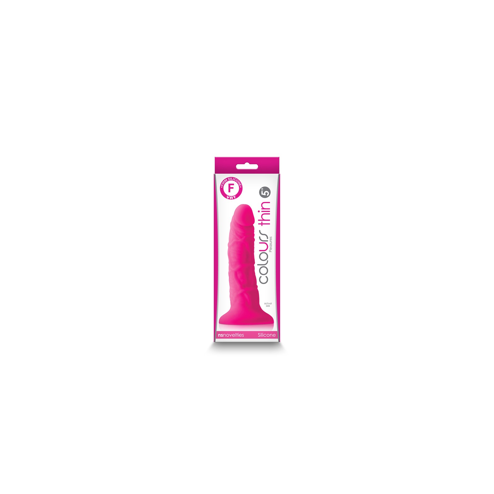 Colours Pleasures Thin 5 in. Dildo Pink