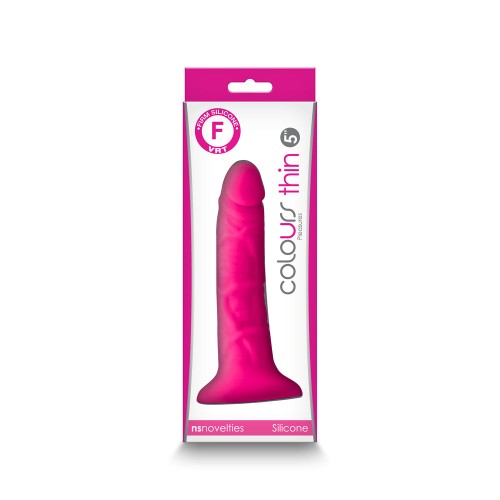 Dildo Fino 5 in. de Colours Pleasures Rosa