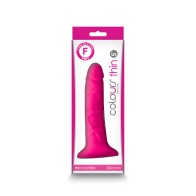 Colours Pleasures Thin 5 in. Dildo Pink