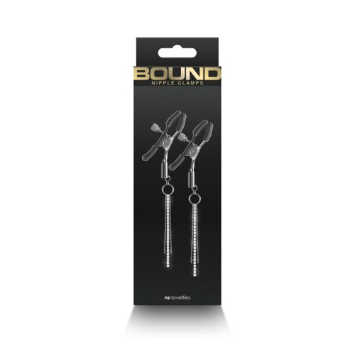 Bound Nipple Clamps D3 Gunmetal - Exciting Sensations