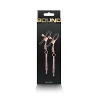 Pinzas para Pezones Bound D3 Oro Rosa