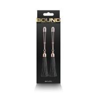 Bound Nipple Clamps T1 Black for Sensational Pleasure