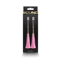 Pinzas para Pezones Bound T1 Rosa para juego sensual