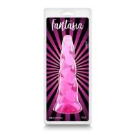 Dildo de Gel Fantasia Sirena Rosa - Flexible y Estimulante