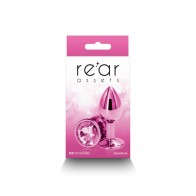 Plug Anal Metal Small Pink de Rear Assets