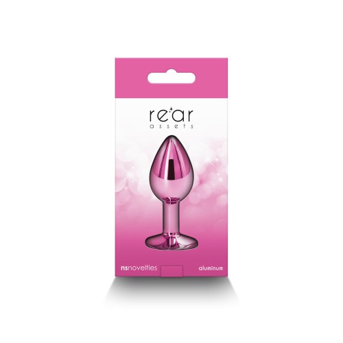 Plug Anal Metal Small Pink de Rear Assets