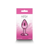 Plug Anal Metal Small Pink de Rear Assets