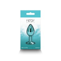 Small Teal Rear Assets Metal Anal Plug