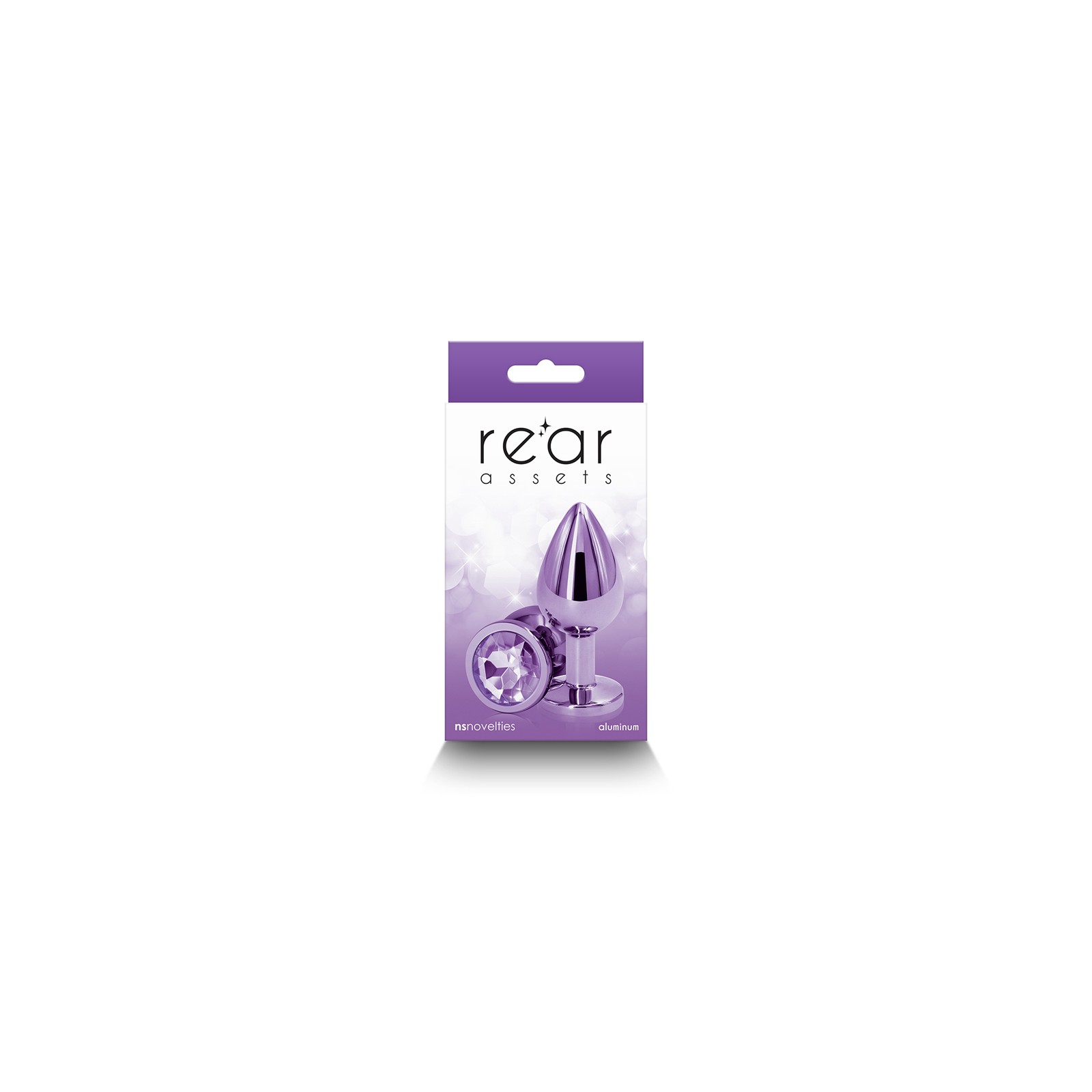 Rear Assets Metal Anal Plug Medium Purple