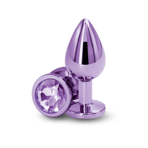 Rear Assets Metal Anal Plug Medium Purple