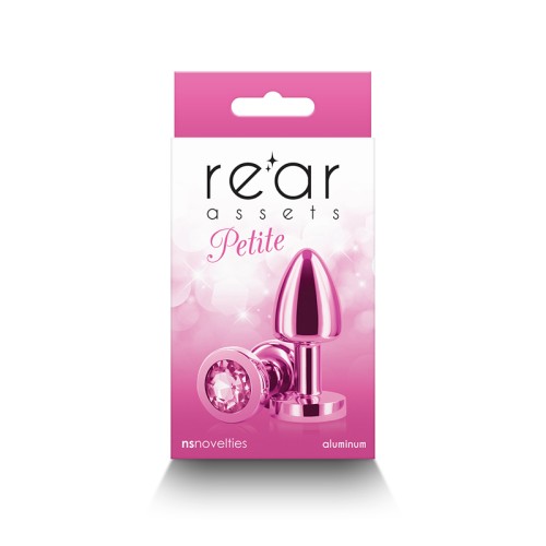 Rear Assets Petite Chrome Anal Plug Pink