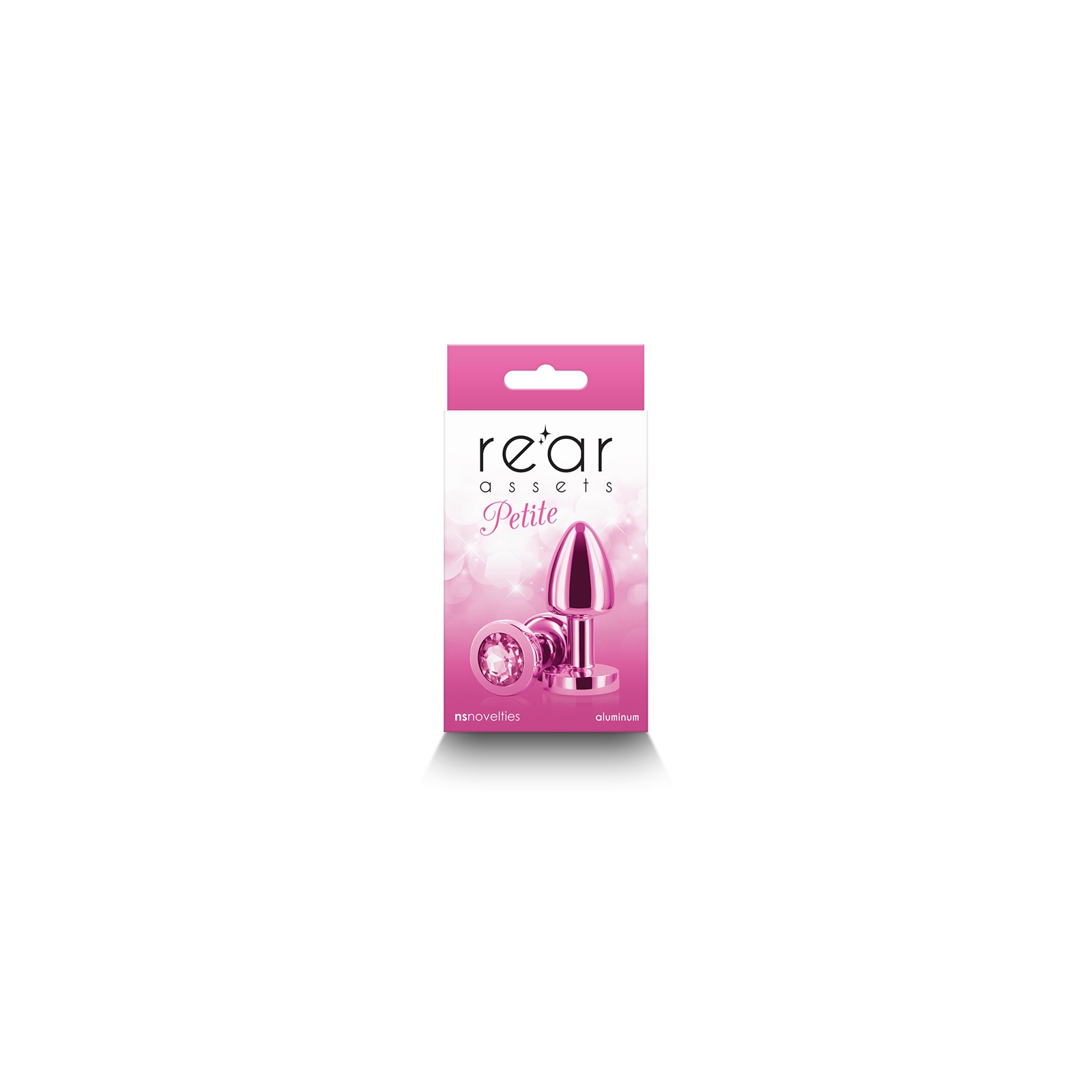 Rear Assets Petite Chrome Anal Plug Pink