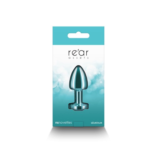 Plug Anal Metálico Petite Teal Rear Assets