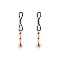 Bound Nipple Clamps Rose Gold for Sensual Pleasure