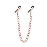 Bound Rose Gold Nipple Clamps - Sensation Enhancement