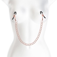 Bound Rose Gold Nipple Clamps - Sensation Enhancement