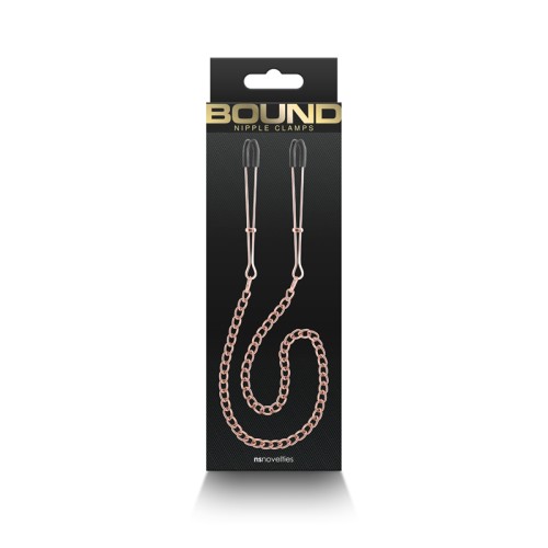 Bound Nipple Clamps - Rose Gold Sensations