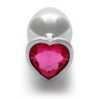 Ouch! Heart Gem Butt Plug Medium