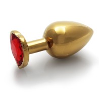 Ouch! Heart Gem Medium Butt Plug