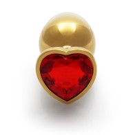 Ouch! Heart Gem Medium Butt Plug