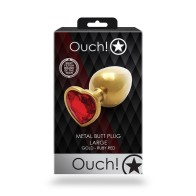 Ouch! Heart Gem Large Butt Plug for Sensation