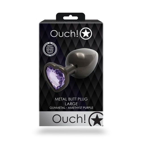 Ouch! Heart Gem Butt Plug Large for Unique Pleasure