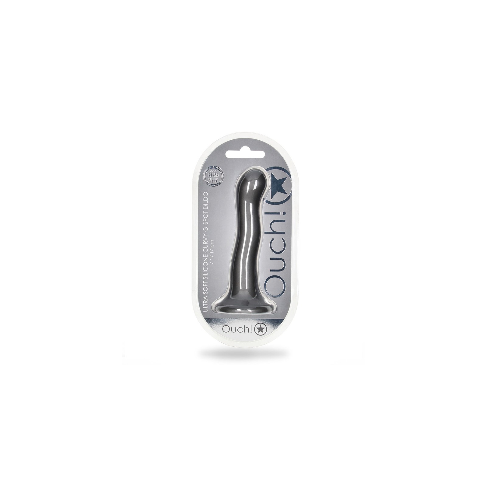 Ouch! Dildo Curvo G-Spot Ultra Suave 7 in.