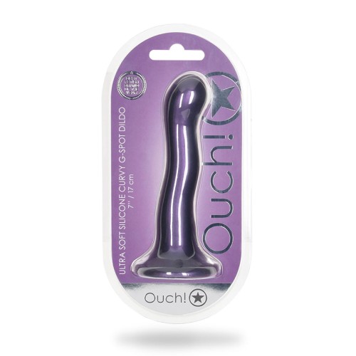 Dildo Curvo G-Spot de Silicona Ultra Suave Ouch! para Placer Intenso