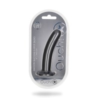 Shots Ouch! Silicone G-Spot Dildo Gunmetal