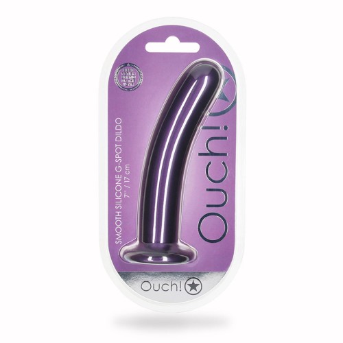 Ouch 7 in G-Spot Dildo Metallic Purple