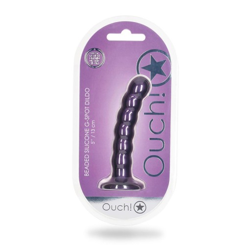 Shots Ouch! Beaded Silicone G-Spot Dildo