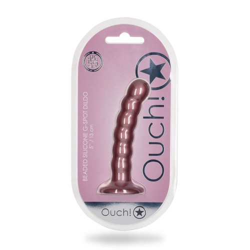 Ouch Beaded Silicone G-Spot Dildo for Pleasure