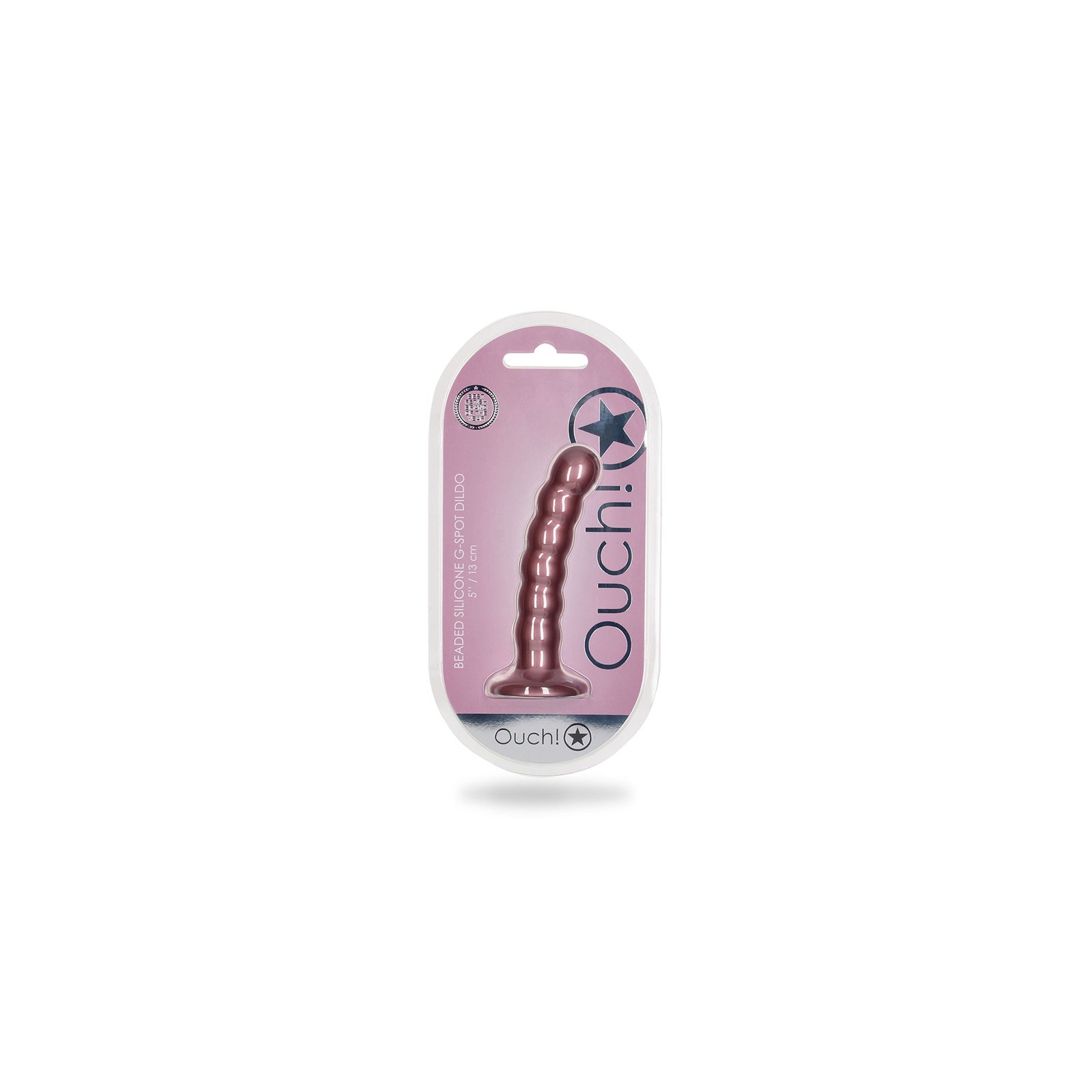 Ouch Beaded Silicone G-Spot Dildo for Pleasure