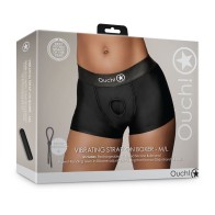 Ouch! Vibrating Strap-on Boxer for Pleasure