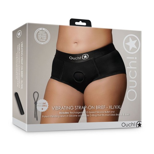 Ouch! Vibrating Strap-on Brief XL/2XL