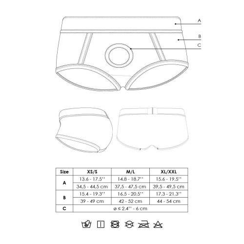 Ouch! Braguitas Strap-on Vibrantes XL/2XL