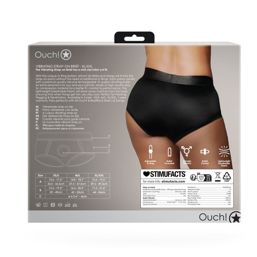 Ouch! Vibrating Strap-on Brief XL/2XL