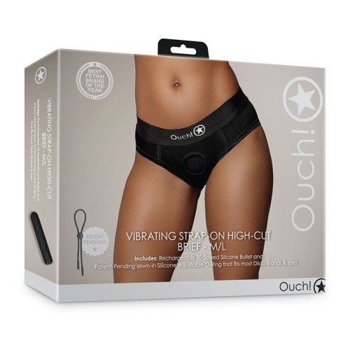 Tanga Vibrante Strap-on Ouch! para Juegos Emocionantes