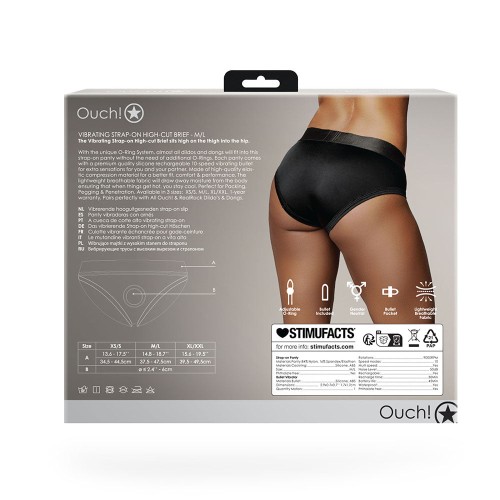 Tanga Vibrante Strap-on Ouch! para Juegos Emocionantes