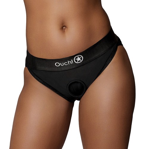 Ouch Vibrating Strap-on Hipster Black M/L