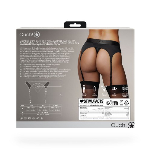 Ouch! Tanga Vibrante Strap-On para el Placer Definitivo