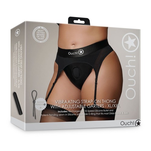 Tanga Strap-On Vibrante Ouch! para Placer Máximo