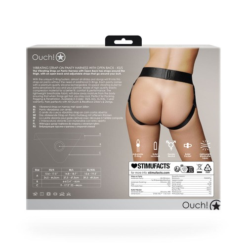 Ouch! Vibrating Strap-on Panty Harness for Couples